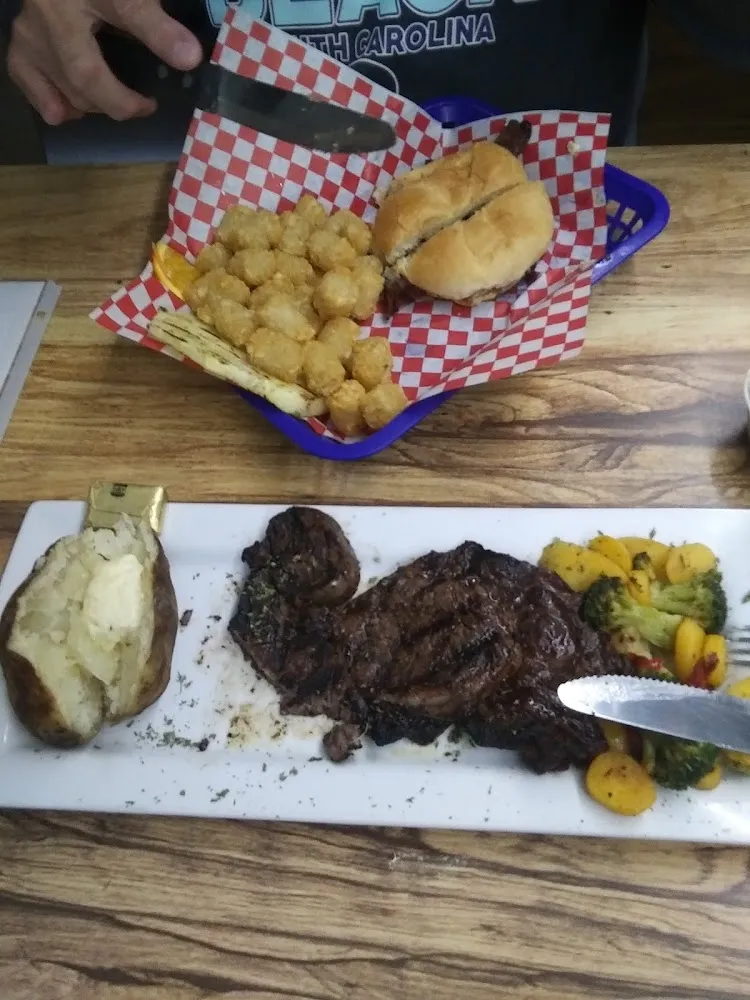 Ribeye Steak Chicken Breast Sandwich